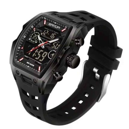 Dual Display Digital Mens Quartz Wristwatches