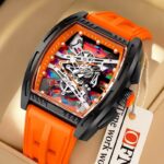 Mens Barrel Shape Watches Waterproof