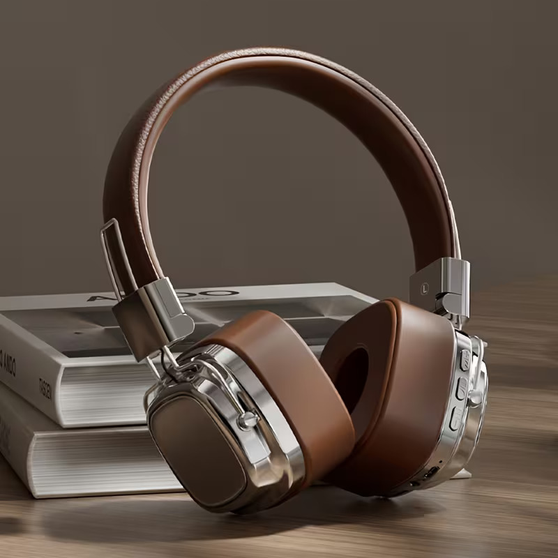 Retro-Inspired Wireless Headphones