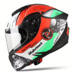 Vgv L02 Astro Black Retro Full Face Motorcycle Helmet