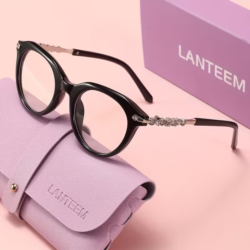 Womens Round Frame Fashion Glasses