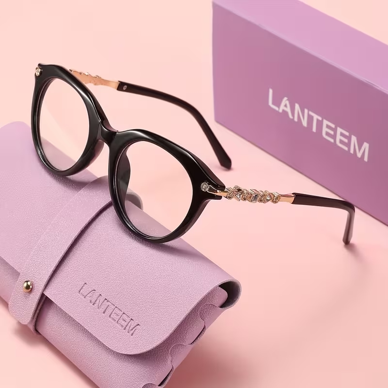 Womens Round Frame Fashion Glasses